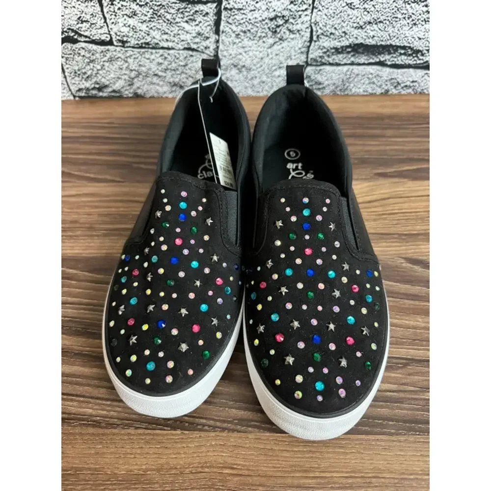 NWT Girls Art Class Black Hanna Shoes - Size 5